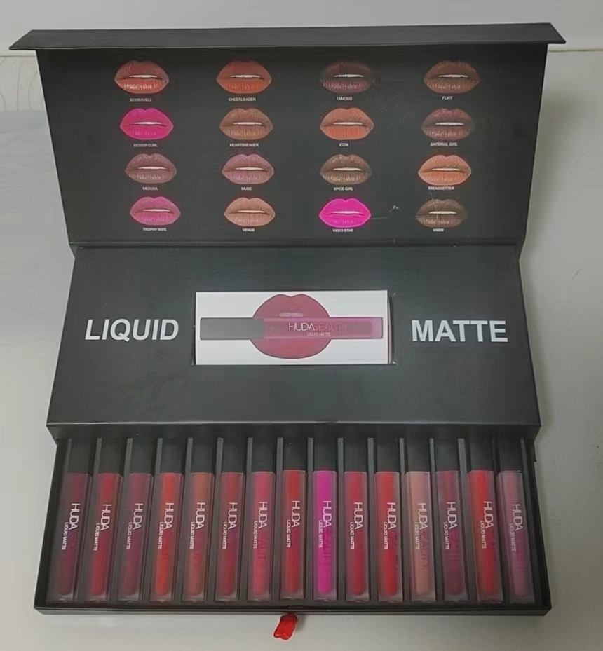 Kit di cosmetici trucco lipgloss tazza antiaderente, 16 pezzi set