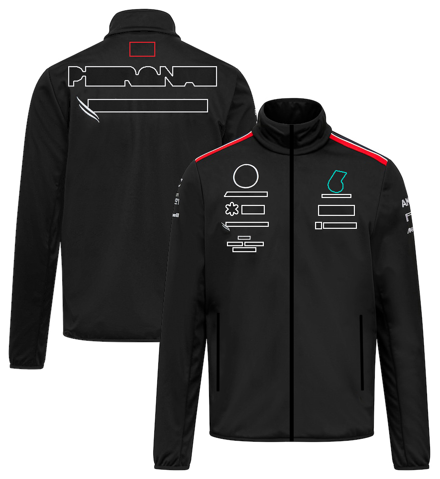 2023 F1 Hoodie Formula 1 Official Black Hoodie Sweatshirts New Season Team Uniform Racing Clothing Same Men's Loose Hooded Sweat