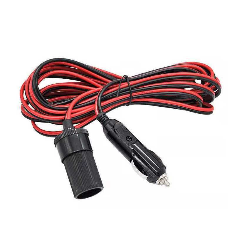 Ny 12V 10A CAR Cigarettändare Socket Extensionsladdning Kabel 2/5 meter Male Plug till kvinnlig sockelförlängning Kabelbil Interiör