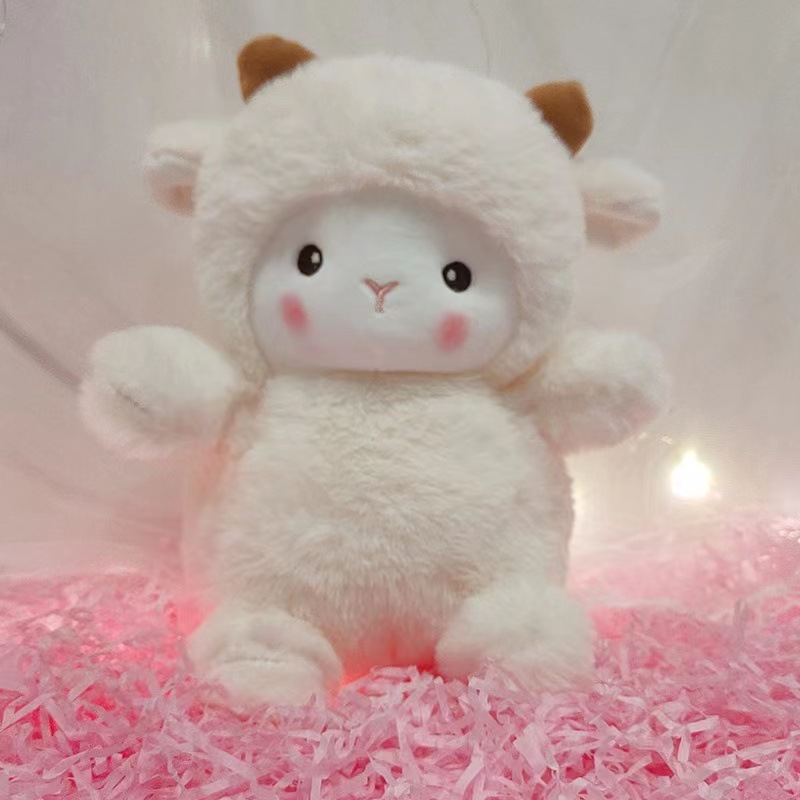 Cartoon Net Red Lamb Work Doll Детские плюшевые игрушки успокаивают, обнимайтесь и спите, чтобы отправить подарка на день рождения подруги