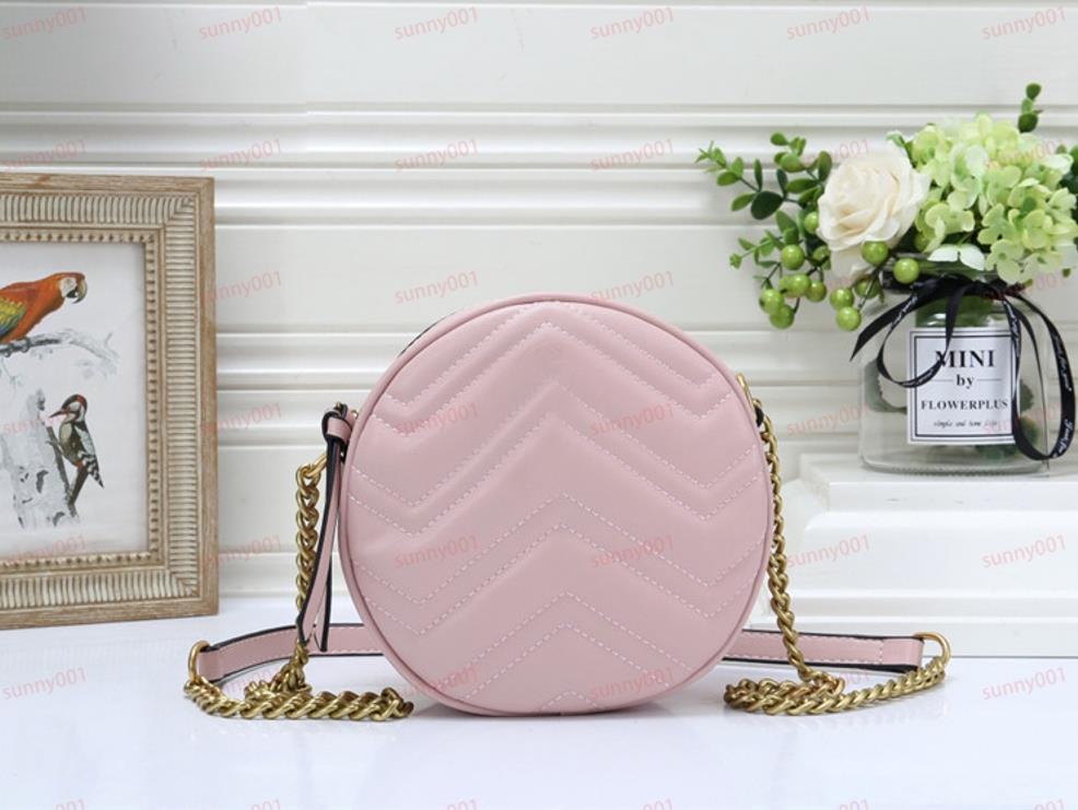 Luxury Cross Body Bag Wholesale Fashion Mini Round Cake Bag Lingge Plånböcker Kedjor Axelväskor Designer Diagonal Crossing Package