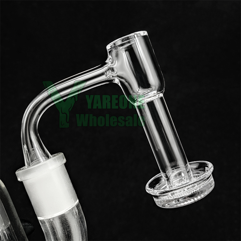 Flared Grid Dish XXL Terp Slurper 80mm Tall 20mmOD Control Tower Full Weld Beveled Edge Engraved Quartz Banger 10mm 14mm Dab Rig Nails YAREONE Wholesale