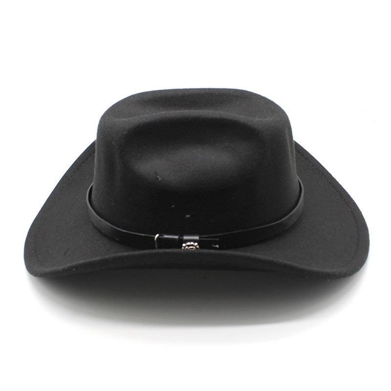 2023 Felt Fedora Hat Cowboy Top Hats Women Men Fedoras Wide Brim Cap Trilby Woman Man Caps