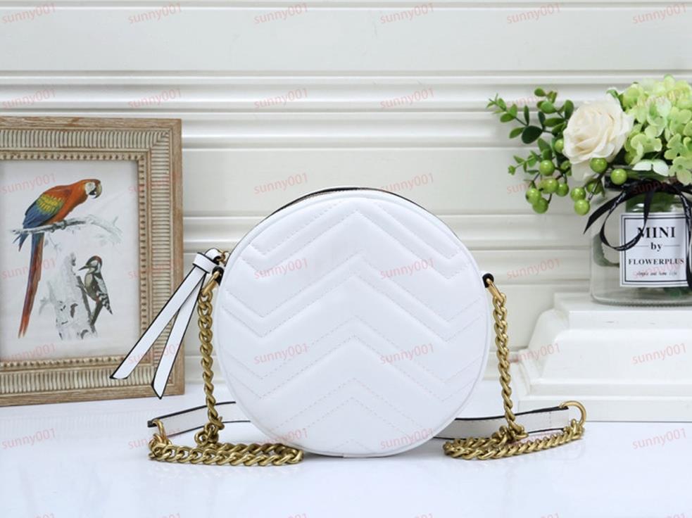 Luxury Cross Body Bag Wholesale Fashion Mini Round Cake Bag Lingge Plånböcker Kedjor Axelväskor Designer Diagonal Crossing Package