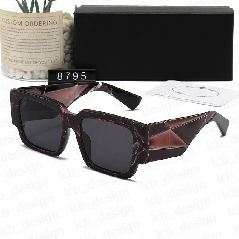 Diseñador polarizado Gafas de sol Gafas de sol de moda Mujeres Hombres Vidrio de sol Full Brame Goggle Adumbral 8 Opción de color Anteojos Playa Outd285m