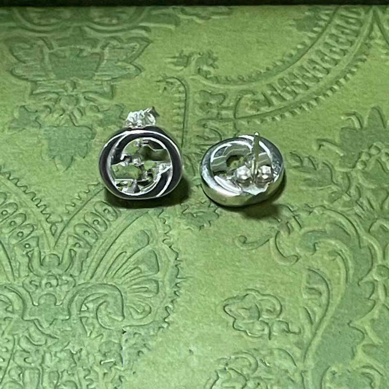 95% korting op 2023 Nieuwe luxe hoogwaardige mode-sieraden voor dubbele vrouwelijke temperament hoogwaardige asymmetrische zilveren pin oorbellen geschenken voor vriendinnen