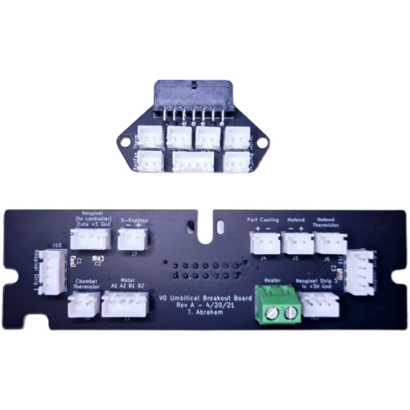 Skrivare levererar Voron0.1 Umbilical PCB Toolhead Frame -kort med PTFE Harded Cable Wire Navel Cord Toolhead Frame PCB