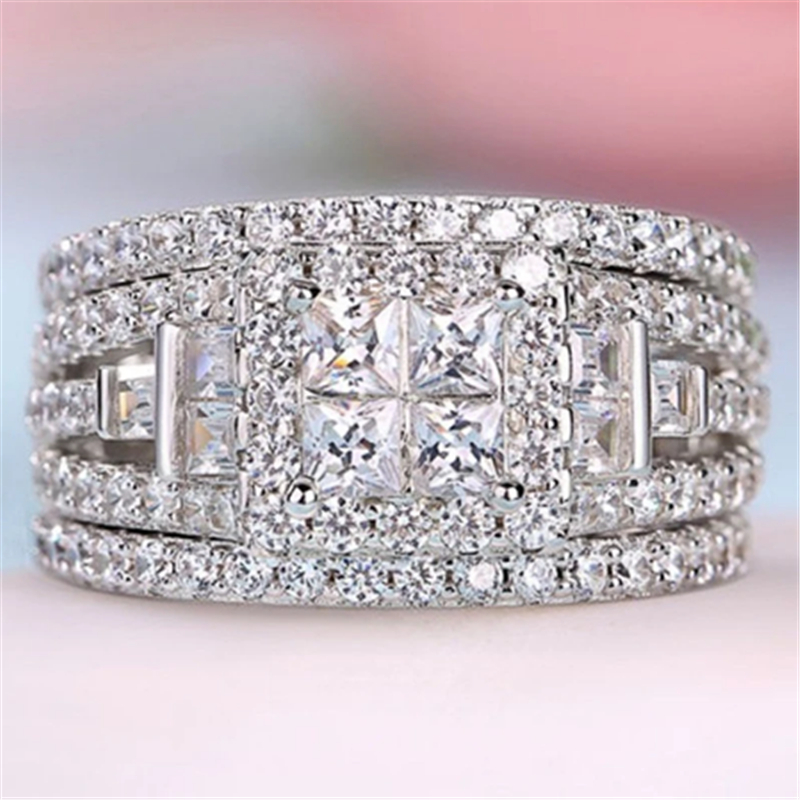 Liefhebbers Prices Cut Aaaaa Zircon Finger Ring Sets Party trouwring Ringen voor vrouwen Men Betrokkenheid Sieraden paar Verjaardagscadeau