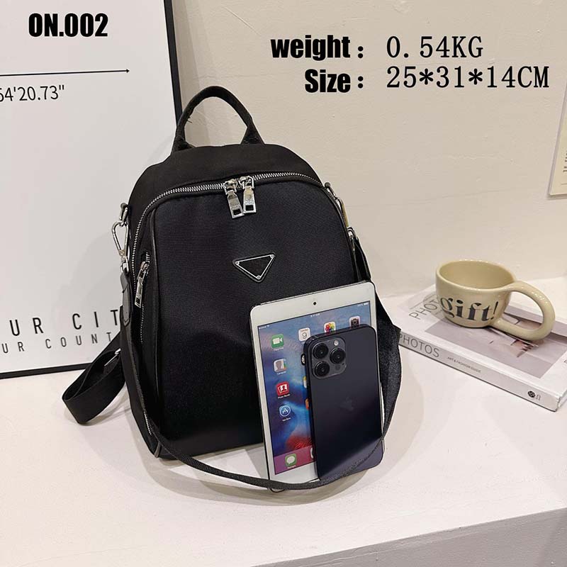 Nylon anti-diefstal herenrugzak met grote capaciteit 2023 nieuwe damestas designer rugzak lichtgewicht mode one-shoulder messenger handtas