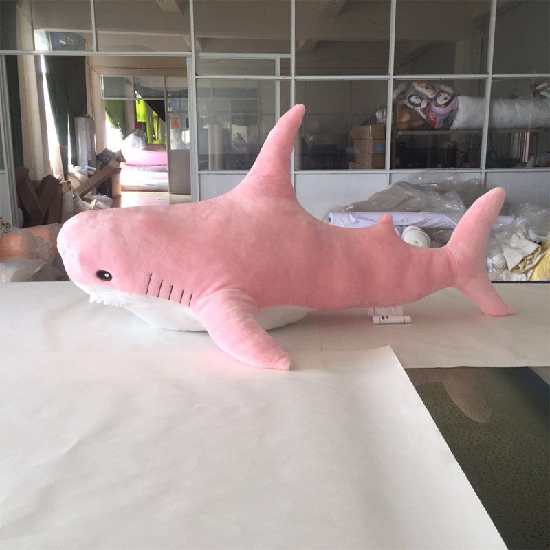 Ah Wu Shark Throw Pillow Plush Toy Shark Doll Doll Doll Simulation Sleeping Doll Sofá Almofada