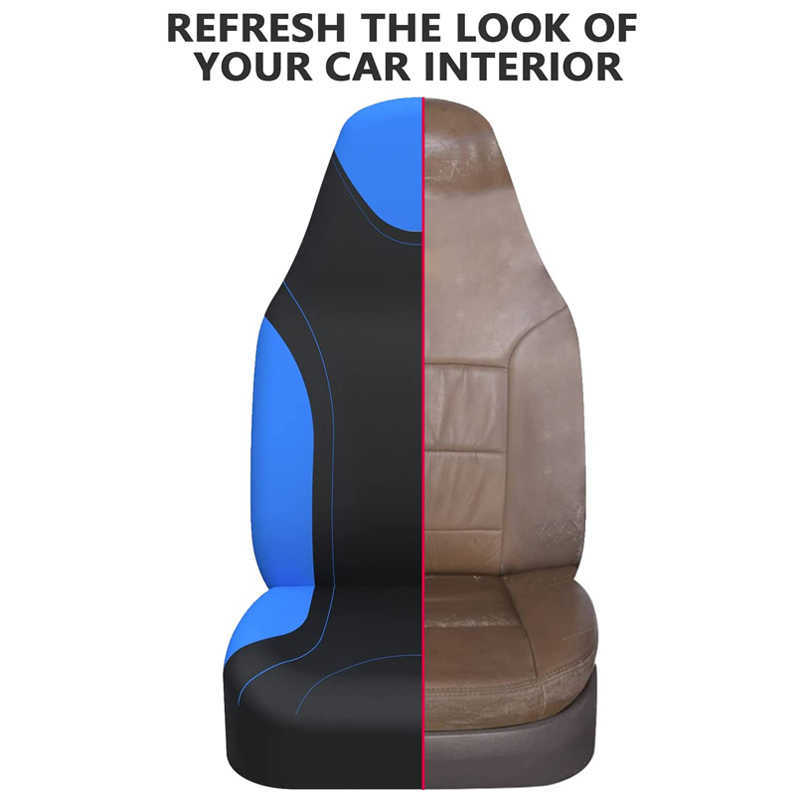 2024 AUTOYOUTH Front Car Seat Protector Universal Automotive Seat Covers High Back Car Seat Cushions Bucket Seat Blue Car-Styling