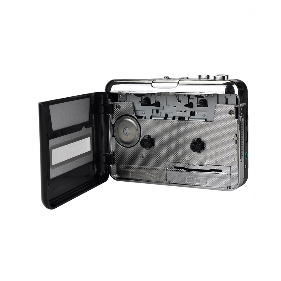 EZCAP218 Cassette Cassette Capture Player Cape para PC Cassette Old Cassette a Formato MP3 Recordadora de audio de audio Walkman con Auto Reverso