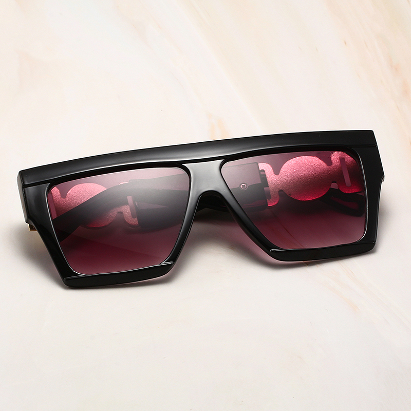Lyxdesigner fyrkantiga solglasögon män kvinnor vintage nyanser som kör polariserad solglasögon manliga solglasögon mode metall plank Eyewear2017