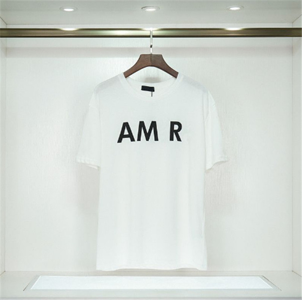 Men`s Luxury Designer T-Shirt, Summer Letter Print Short Sleeve Plus Size Cotton Hip Hop Tops