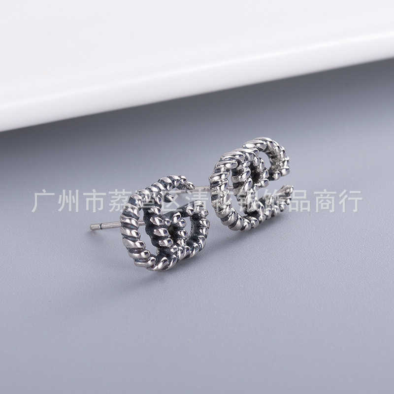 Boucles d'oreilles de luxe en argent thaïlandais, bijoux de luxe de haute qualité, à la mode, même double, tendance, droites, 20% de réduction, 2023