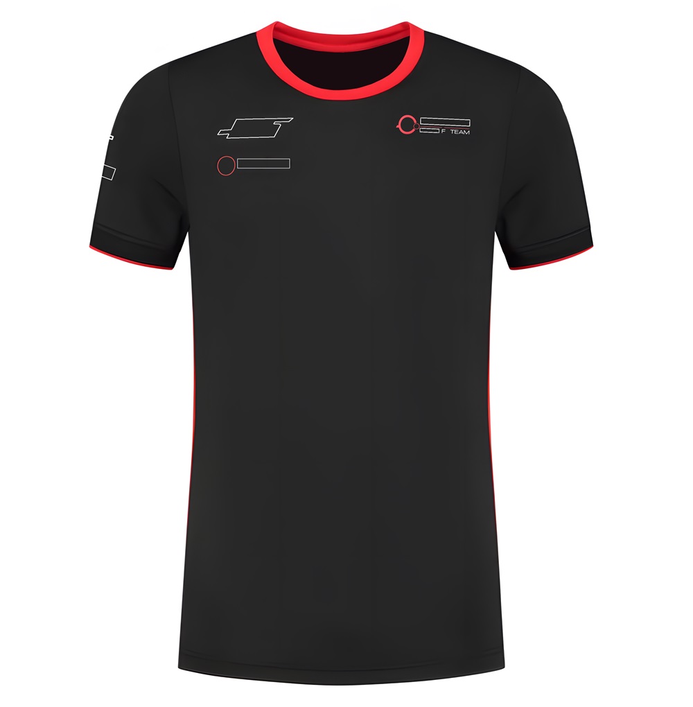 F1 Teamwear Camiseta Polo Masculina 2023 Fórmula 1 Drivers Racing Camiseta Preta Personalizada Mesmos Fãs Plus Size Tops Jersey Verão