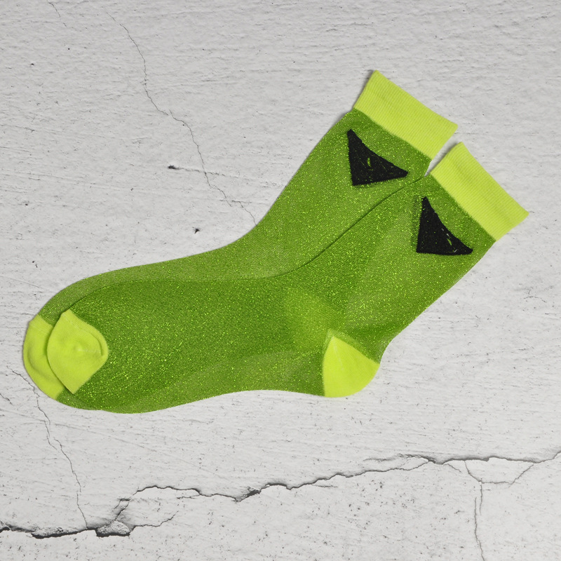 Designer sokken voor dames INS Trendy heldere zijden transparante sokken Star Show Socks238B