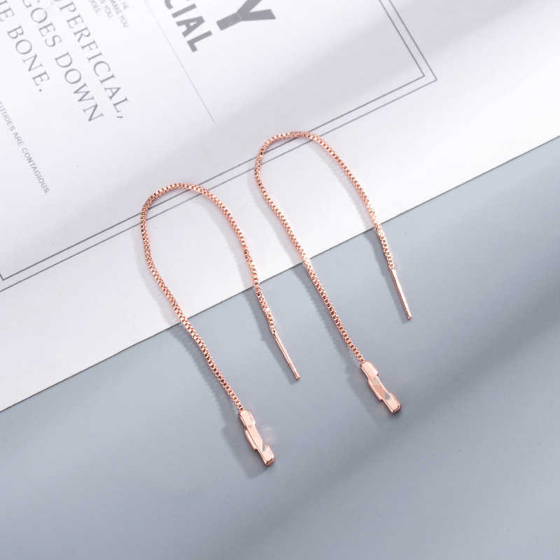 Factory wholesale 2023 New Luxury High Quality Fashion Jewelry for Double same new product link to love long ear chain without trace