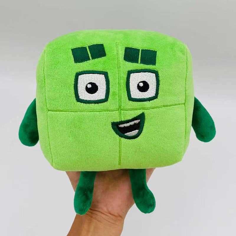 Fyllda plyschdjur 10stnummerblock Plush Toys Number Stuffed Dolls Movie TV Series Cartoon Education Toy Children Giftj230308