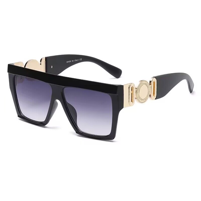 Designer de luxo quadrado óculos de sol das mulheres dos homens do vintage tons condução polarizada óculos de sol masculino moda metal prancha eyewear231z