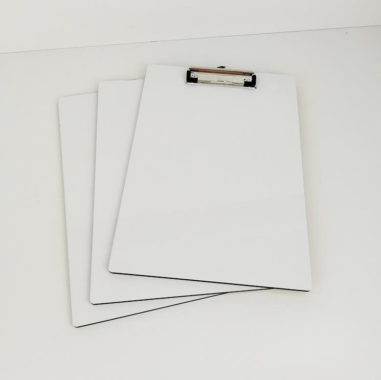 fichier de sublimation presse-papiers pliant A4 presse-papiers en bois MDF avec impression personnalisée et fournitures de classement de logo dossier en bois personnalisé SN4101