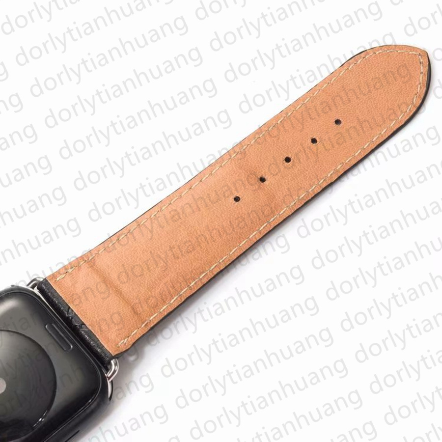 Designers Smart Watch Band Straps pour Apple Watch Series 8 7 5 6 9 3 4 SE Bands iWatch Bands 40 41 42 44 45 49 mm PU Leather Gaufrage C Pattern Bands Brassard Watchbands 2CC