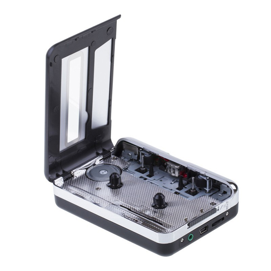 EZCAP218 Cassette Cassette Capture Player Cape para PC Cassette Old Cassette a Formato MP3 Recordadora de audio de audio Walkman con Auto Reverso