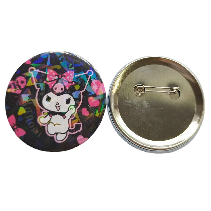 Fumeixin Craft Sanliou Bar Distintante Melody Jade Dog Coolomey 5.8cm O emblema de lata suporta broche personalizado