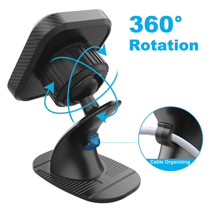 Support de téléphone magnétique pour tableau de bord de voiture, Rotation à 360 degrés, pour iPhone 15 14 13 Pro Max, Samsung Google Smartphones