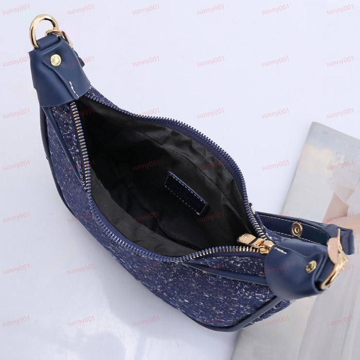 Loop Half-Moon Bag Zip Closure Cross Body Bag Luxury Fashion Subaxillary Package Meniscus Bags Croissant Bags Designer Handbag