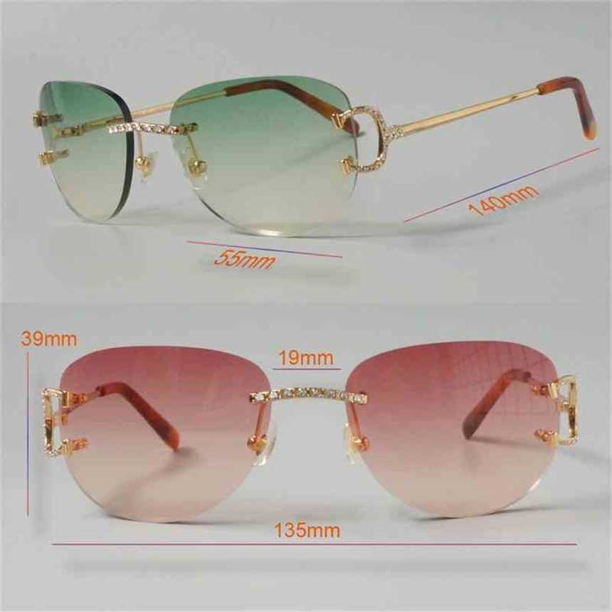 2024 10% de desconto em designer de luxo Novos óculos de sol masculinos e femininos 20% de stones moda de diamante Men timless rave festival tons lunette soleil glasskajia