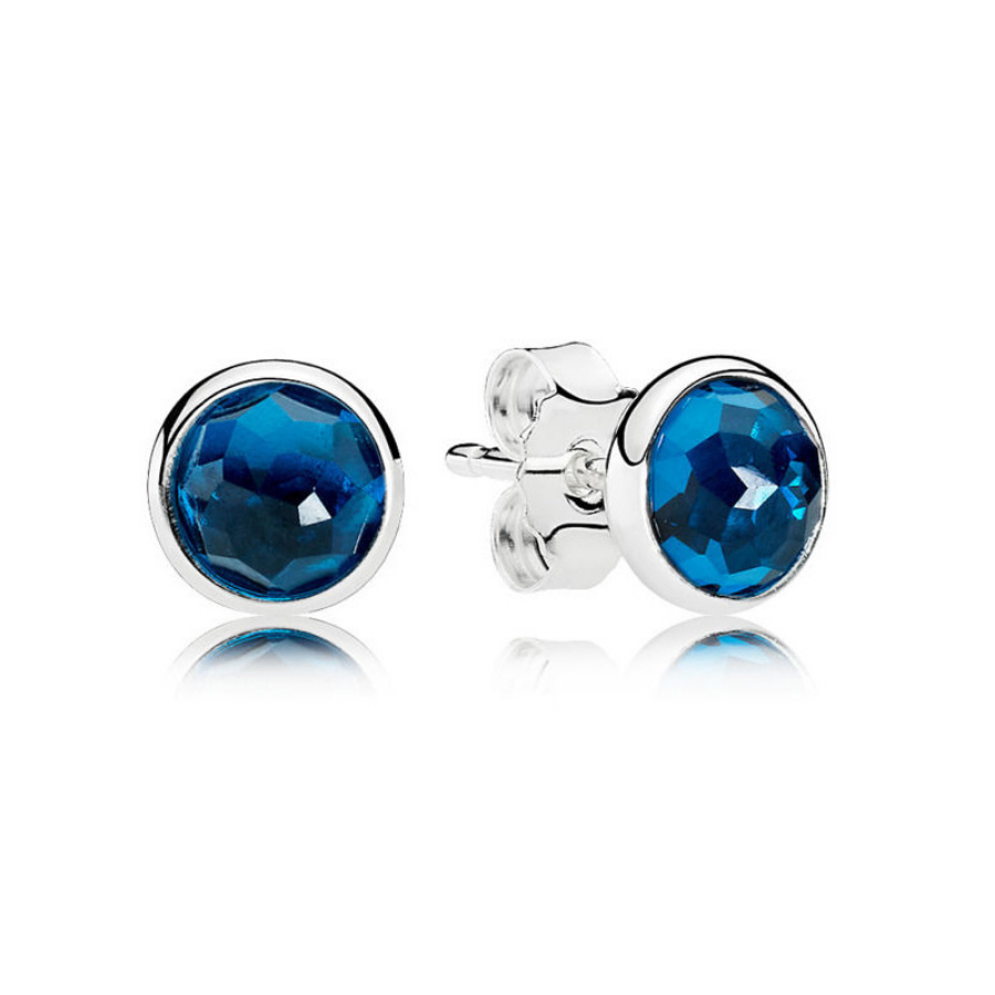 925 libbre d'argento New Fashion Charm Pandora 2023 Dodici serie di pezzi pendenti, stile colorato, orecchini di temperamento versatili