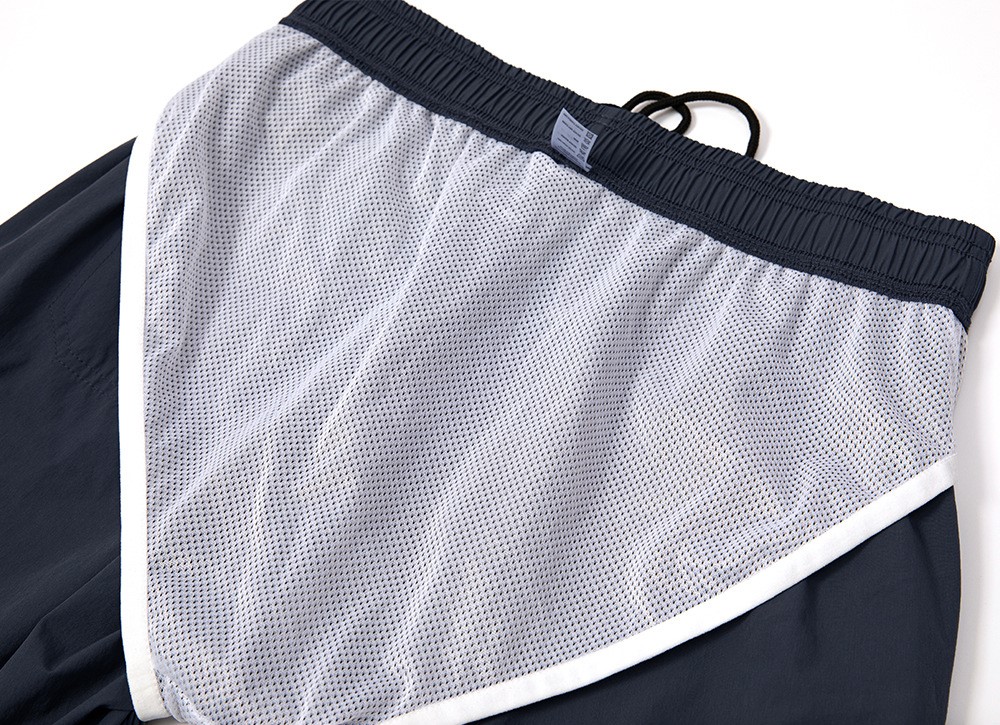 Pantaloncini corti da uomo sportivi da yoga ad asciugatura rapida con tasca posteriore telefono cellulare pantaloni da jogging da palestra da corsa casual LL21415