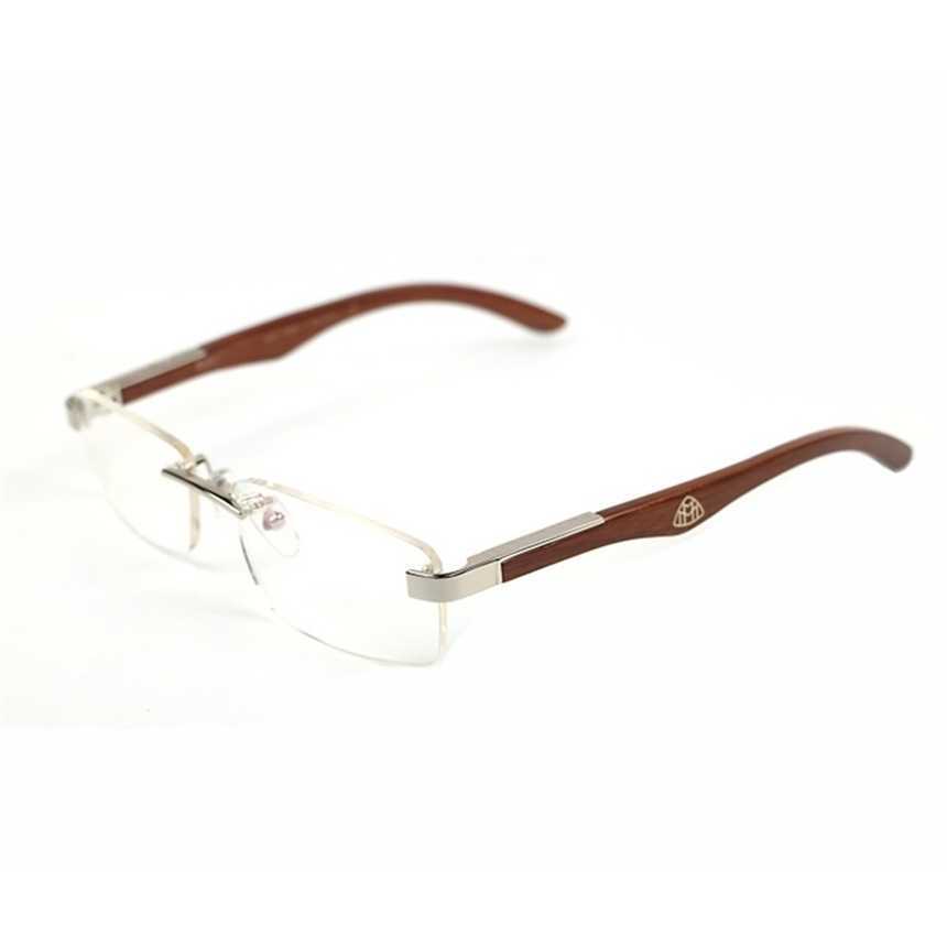 2024 Herrens lyxdesigner Kvinnors solglasögon Vita buffelhorn Optiska glasögon Frame trärålsramar Brand Eyewear Fill Recept Clear Glass Mankajia