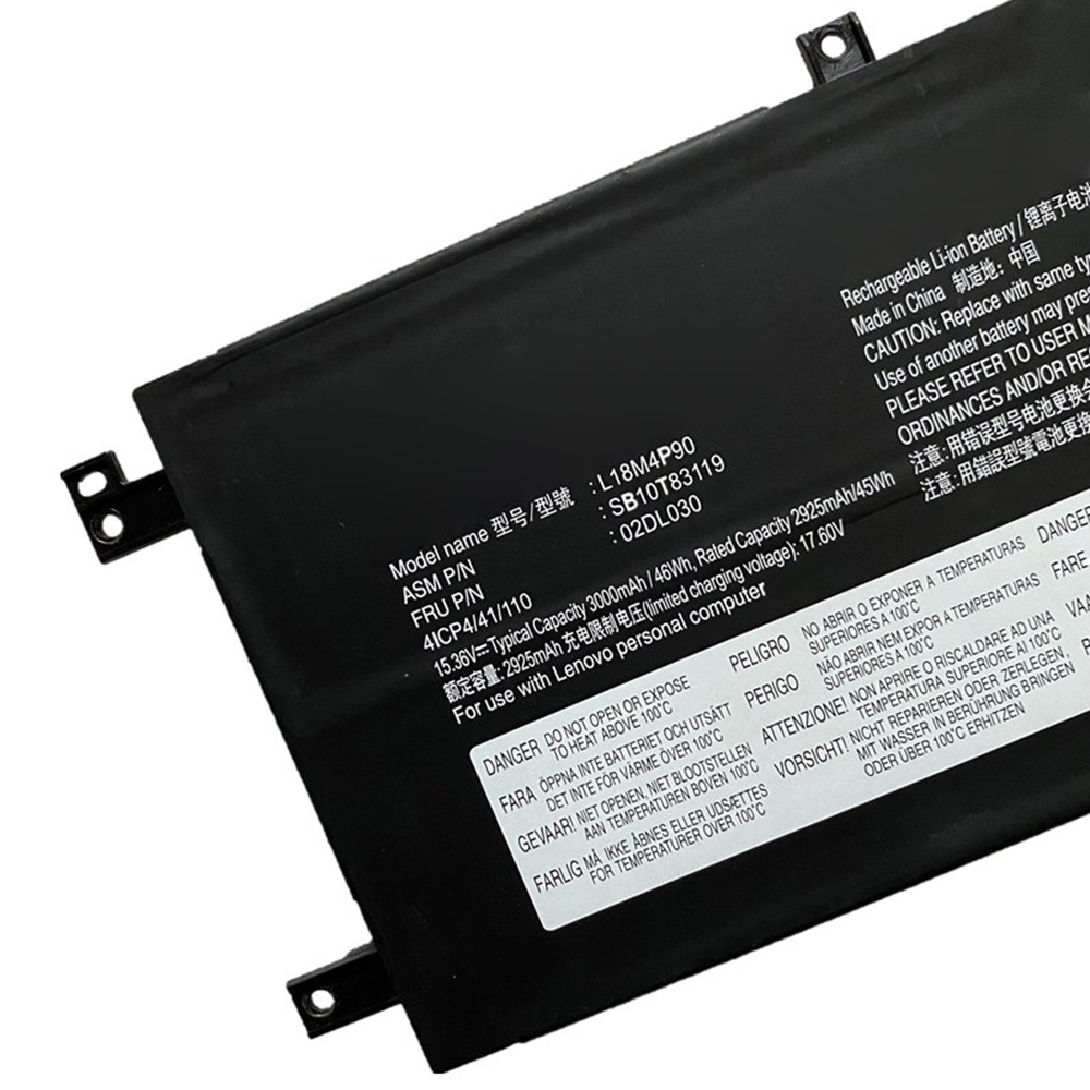 Tablet PC Batterie L18D4P90 L18M4P90 L18C4P90 02DL031 02DL030 Batteria Del Computer Portatile Thinkpad L13 Yoga Thinkpad NUOVO S2 2019 2020 Se