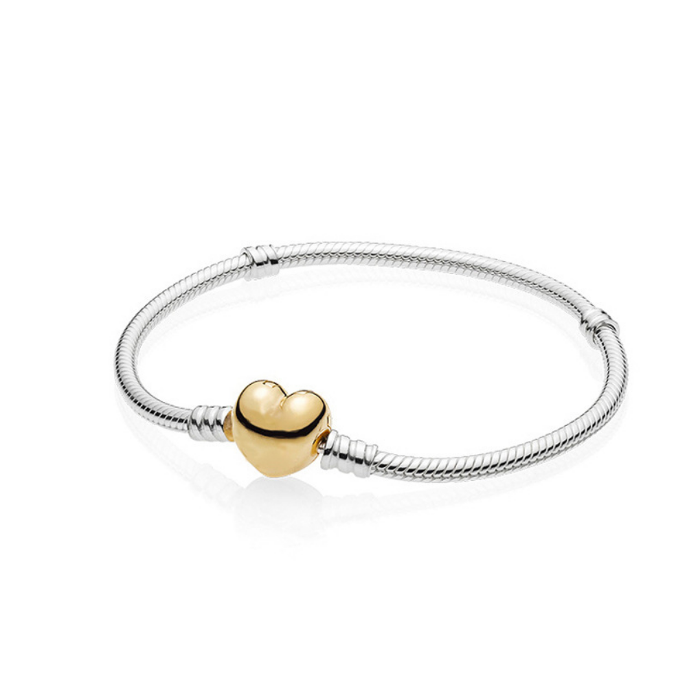 Charme Pandora feminino de prata esterlina 2023 densamente embutido Amor árvore genealógica Bracelete osso de cobra Moda Pulseira universal para homens e mulheres