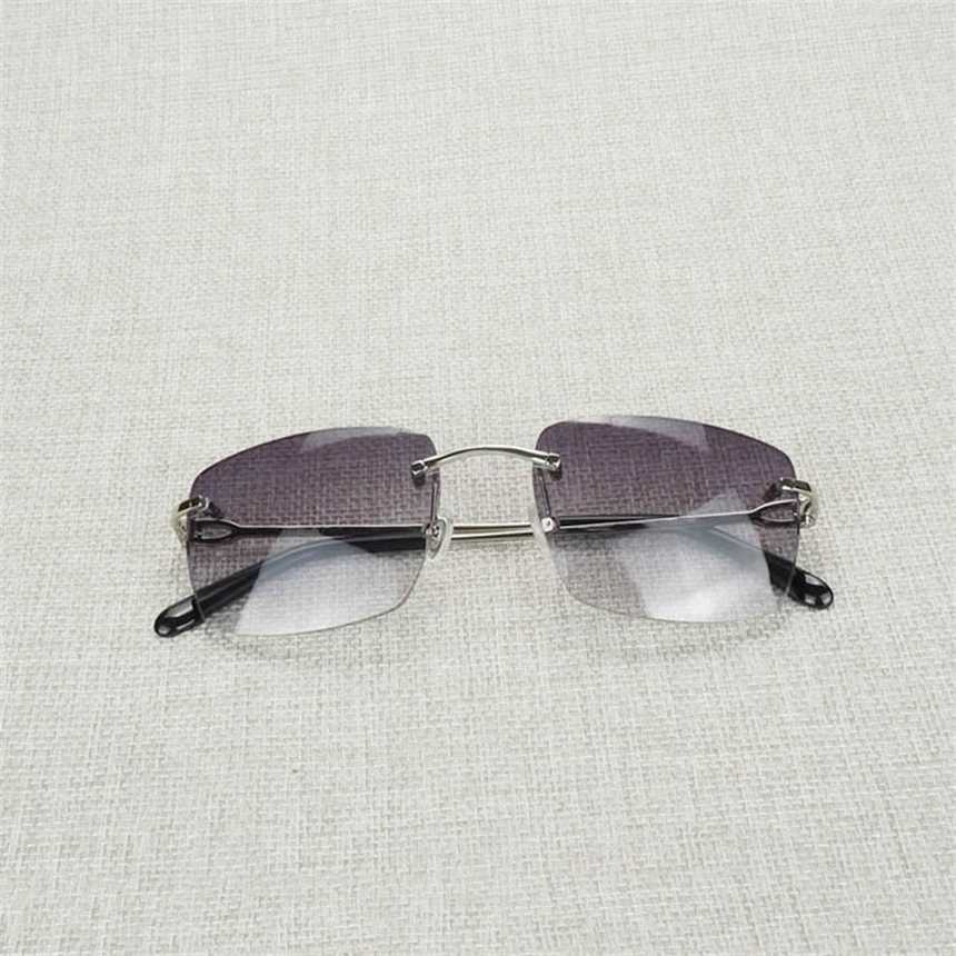 2024 Designer di lusso maschile occhiali da sole femminili vintage senza bordo di grandi maschi di oversize in cornice da donna con occhiali sfumature di occhiali oculos gafas guidando all'aperto 011bkajia