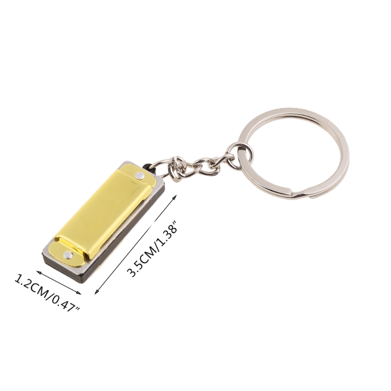 Mini Harmonica keychainspecial 8 لهجة 4 ثقوب هارمونيكا مفتاح مفاتيح مفاتيح مفاتيح هارمونيك.