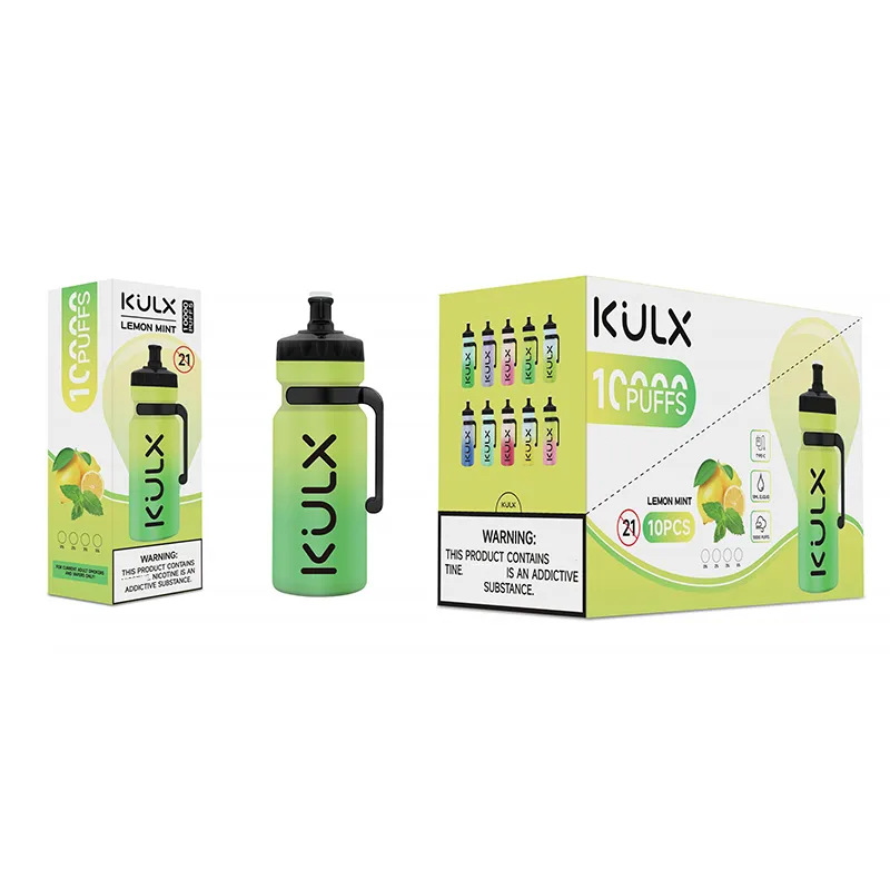 Original KULX 10000 Puff Disposable Vape Pen 20ml Mesh Coil Big Pods Cartridge 850mAh Rechargeable Battery Vaporizer 10 Flavors JODK Bottle