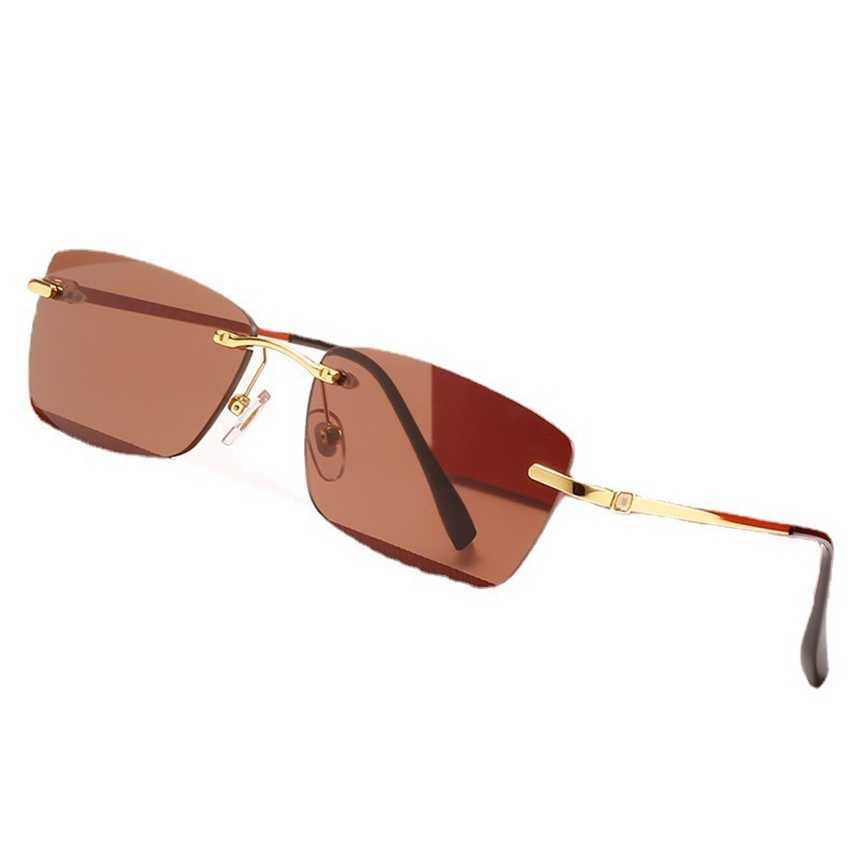 2024 Designer de luxe au large de Luxury Designer Nouveaux lunettes de soleil pour hommes et femmes au large des lunettes optiques sans cadre sans cadre