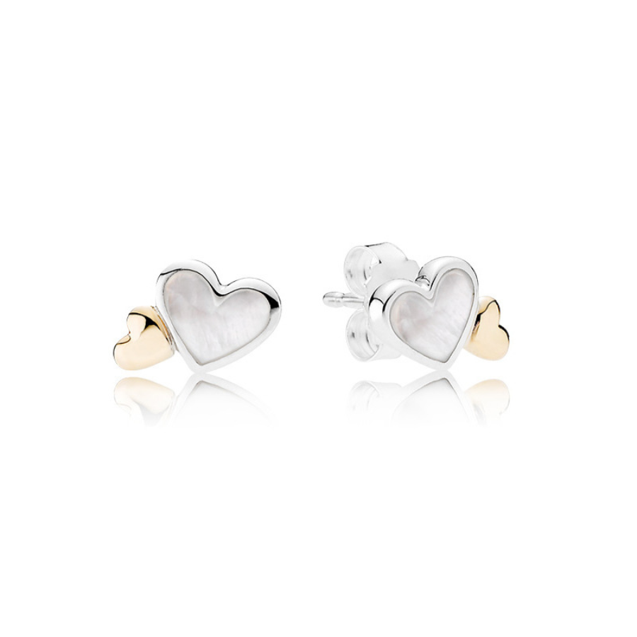 925 libbre d'argento New Fashion Charm Pandora 2023 Love Series Cuore intrecciato Orecchini cuore nobile Orecchini moda