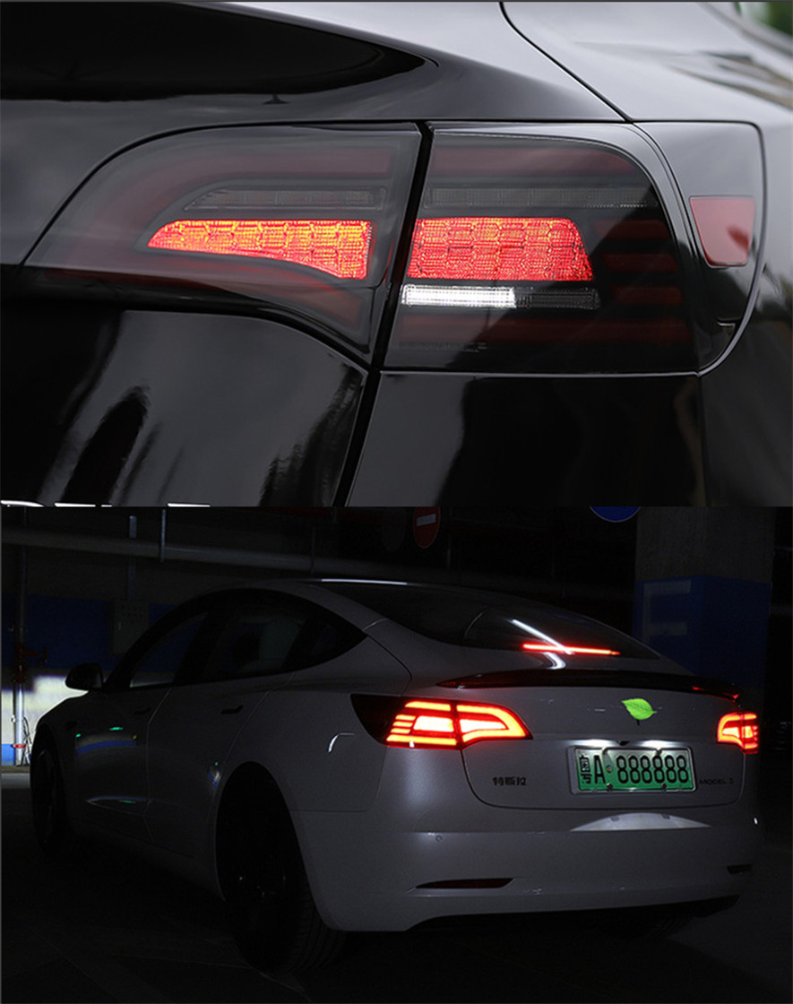 Car Accessories LED Taillights for Model Y Model 3 Facelift Rear Lamps DRL Signal Automotive Plug And Play