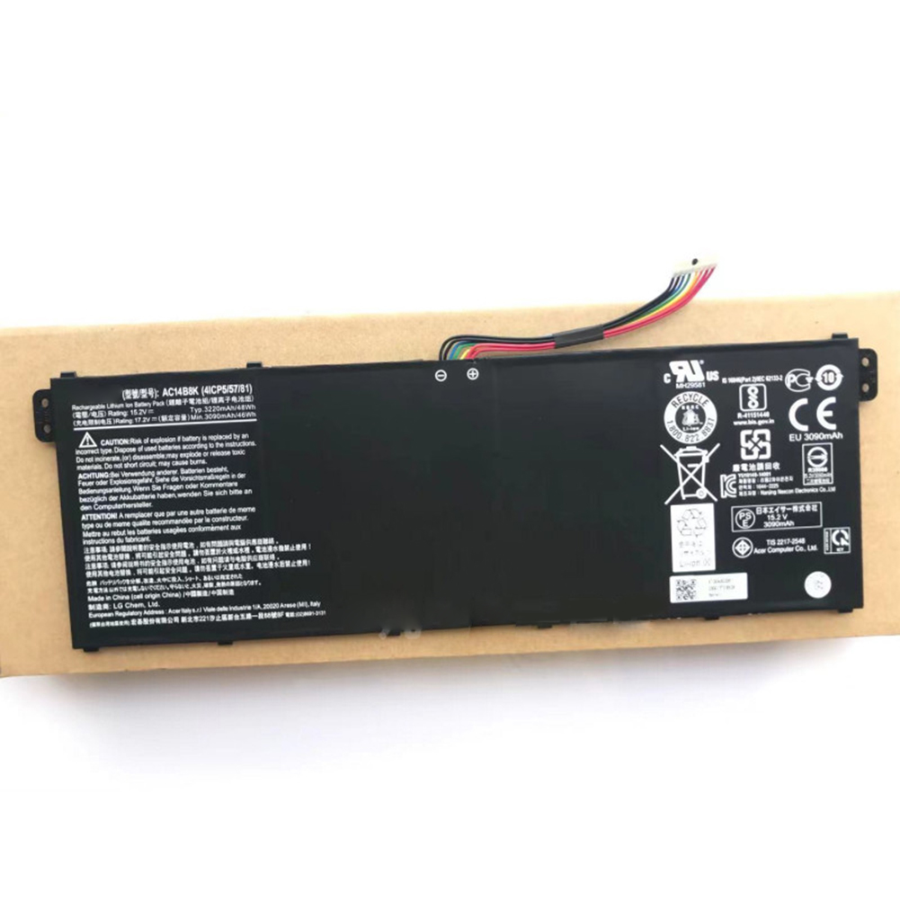 Batterie pour tablette PC AC14B8K, pour Acer Chromebook CB5-311 Aspire V3-371-30FA V3-111P E3-112 ES1-111 ES1-331 E5-771 R7-372T