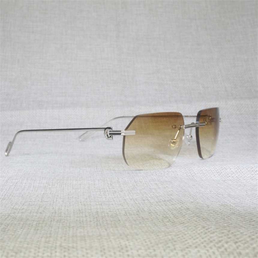 2024 10% OFF Luxury Designer New Men's and Women's Sunglasses 20% Off Vintage Computer Men Women Clear Glasses Rimless Eyeglasses For Reading Gafas for Male Frame Lenses