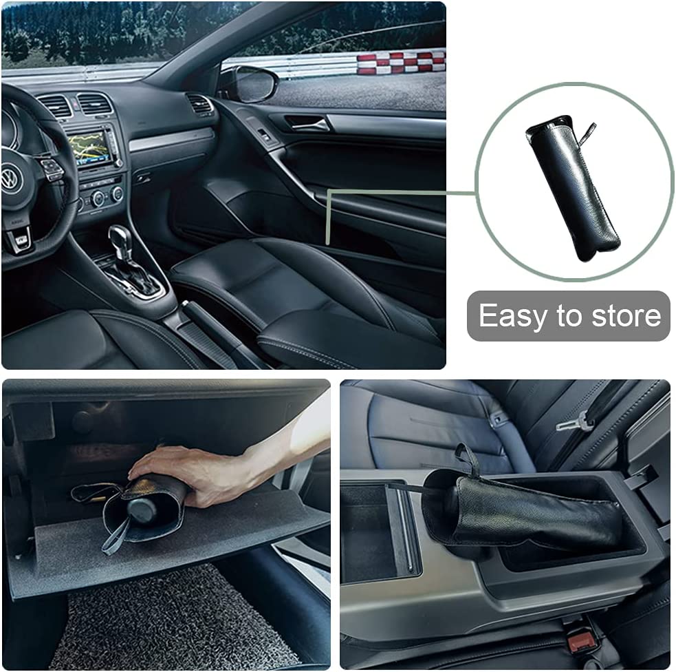 Upgraded Temporary Window Sun Blocker Front Car Windshield Sun Shade Umbrella Most Vehicles With 360ﾰRotation Bendable Handle Foldable