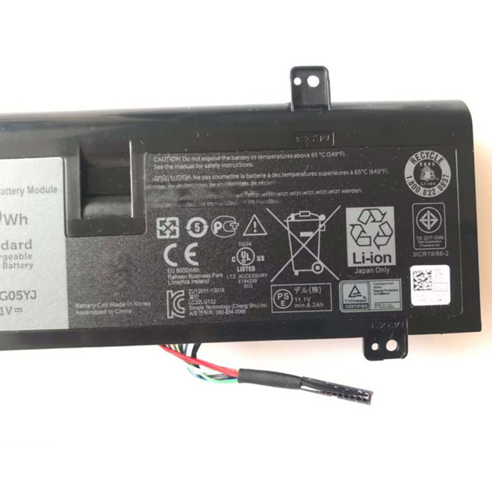 Tablet PC-batterier 69Wh G05YJ Laptop Battery för Dell Alienware 14 A14 M14X R3 R4 Series P39G ALW14D-1528/4528/5528 14D-4518 14