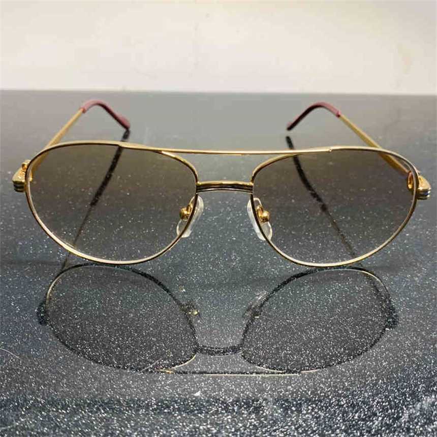 Lunettes de soleil à la mode de haute qualité 10% de réduction sur les lunettes de soleil de nouveau créatrice de luxe pour hommes et femmes 20% de réduction sur les hommes élégants en métal vintage Gafas de Solkajia