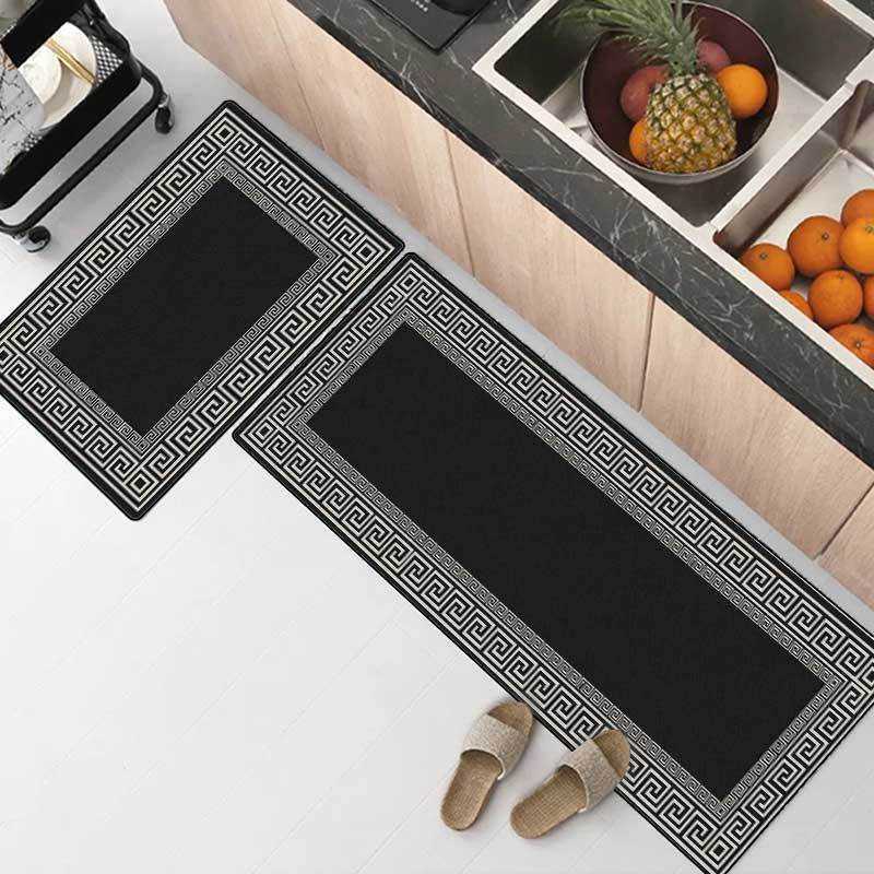 Tapis Long Tapis de Cuisine Tapis de Cuisine Absorbant Tapis Antidérapant pour Chambre Paillasson d'Entrée Tapis de Chevet Tapis de Style Chinois W0310