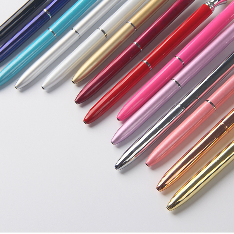 Mode Pearl Ballpoint Pen Multifunktion Rotary Metal Ball Pens School Office Supplies