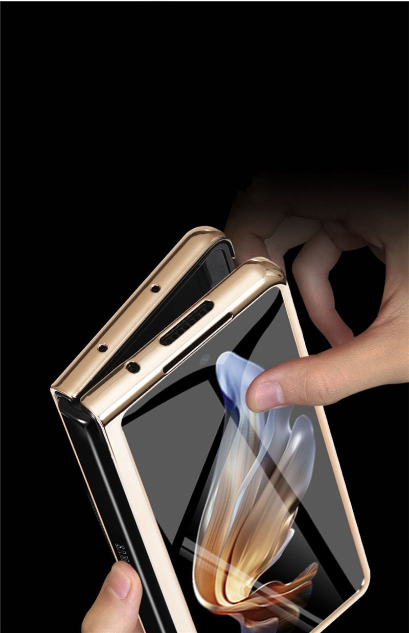 Funda con tapa de cocodrilo de cuero genuino para Samsung Galaxy Z Fold4 3 W22 W23, funda con soporte empresarial
